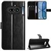 Ebzzliy Cover per Nothing Phone(4a), Antiurto Custodia, Nero | Pelle Premium Portafoglio Slot per Schede Chiusura Magnetica Case
