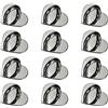 PATIKIL 12Pcs Gancio Portachiavi Per Telefono A Forma Di Cuore 0.8 Nero | Adesivo, Gancio Adesivo A Forma Di Cuore Per Telefono, Anello Portachiavi Charm Per Smartphone, Accessori Per Custodia