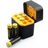 TangsFire Batterie ricaricabili AA al litio (set di 8) con caricabatterie, 4000 mWh Triple A 1,5 V Tensione di uscita costante Batteria AAA Li-ION 1600 + Cicli, bassa autoscarica AA ricaricabile