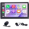Loddery Autoradio per Citroen Berlingo 2 2008-2019 Peugeot Partner con Carplay | Android 15 4+64G 2 Din 10,1 pollici Touch Screen Radio Stereo Lettore Multimediale con Android Auto navigazione GPS RDS SWC