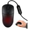 mizikuu Mouse Riscaldato, USB Cablato, 3 Livelli Temp, Ergonomico 1600 DPI Nero | Funzione Scaldamani Regolabile, USB Plug And Play, Compatibile Con PC, Tablet, per Uso Quotidiano, Ufficio, Studio e Gioco