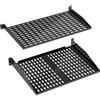 Pyle 2 Confezione Mensola per Rack 48,26 cm 2U per Armadio Rack Server Vassoio Montaggio Cantilever e a Parete, Supporto Computer e Reti, per Casa o Ufficio, Nero Robusto Design Professionale