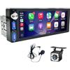 XINROAM Autoradio 1 DIN con Schermo Touch 6.86 Wireless CarPlay e Android Auto | Stereo Auto Bluetooth con Mirror Link, Radio FM/RDS, Telecamera Posteriore, Luci Colorate 7 Colori, per auto a 12V