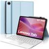 IVEOPPE Cover Tastiera per Lenovo Tab 10.1 FHD 10.1 Pollici 2025 TB-311FU/TB-311XU | Touchpad Italiano QWERTY Keyboard , Senza Fili Bluetooth Staccabile Custodia Trackpad Tastiera, Blu chiaro