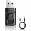 VINDENI Ricevitore Bluetooth Aux, 5.4 Trasmettitore Bluetooth, Jack 3,5 mm | Bluetooth Auto Aux, Plug & Play, per TV, PC e Auto, Audio Stereo Wireless per Cuffie e Altoparlanti, senza Ritardi