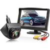 Proxel Kit Retromarcia Proxel 5 AHD 1080p - Monitor Display IPS 500 cd/m² (12-30V) e Retrocamera Posteriore Grandangolo Fisheye Impermeabile IP69 con Visione Notturna - Per Auto, Camper, Furgoni