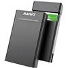 Ticfox Alloggiamento per dischi rigidi RAID per SSD e HDD SATA da 2,5 | Enclosure RAID a 2 alloggiamenti, alloggiamento esterno per hard disk con USB 3.0 da 5 Gbps, RAID 0/1/JBOD/PM, capacità 12 TB