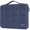 MOSISO 13 pollici Custodia PC Compatibile con MacBook Neo/Air/Pro 13 | Custodia Puffy 360° con Apertura Laterale & Maniglia Compatibile con MacBook Neo/Air/Pro 13, Indaco