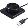 Asuinxurr Controllo del volume USB, altoparlante perdita, controllo del volume, regolazione della manopola, controllo digitale con interruttore muto ON, facile da usare, pregevole fattura