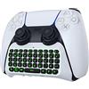 MoKo Tastiera Wireless per Controller PS5 | Mini Tastiera Retroilluminata Bluetooth con Altoparlante e Porta di Audio, Chatpad Ricaricabile per Controller PS5 Accessori