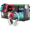 Alytree Supporto decorativo per controller per PS5/PS4/PS3/serie Xbox/CD/DVD, organizer per 19 dischi di gioco