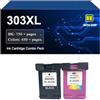 QALOP 303XL Cartucce D'inchiostro Compatibili Per HP 6220 6222 6230 6232 6552 6255 6258 7120 7130 7132 7134 7155 7158 7164 7820 7822 7830 7855 7858 7864 Stampanti(1 set)