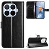 Ebzzliy Cover per Xiaomi 17T 5G, Antiurto Custodia, Nero | Pelle Premium Portafoglio Slot per Schede Chiusura Magnetica Case