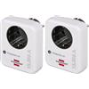 Brennenstuhl 1506980 - Set di 2 connettori di protezione contro le sovratensioni, colore: Bianco