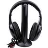 Generic Cuffie wireless per TV, over-ear, con FM, 35 mm, per TV, computer, plug and play, cuffie wireless (nero, 25 cm)