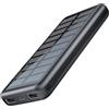 Generico Caricabatterie portatile per telefono Batteria da Sopravvivenza Sottile e | Power Bank Portatile con Pannello Solare e Uscita USB per Escursionismo, Campeggio, Trekking, Viaggi, Festival,