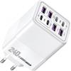 Sekmore Caricatore 240 W USB C 8 porte, caricatore multiplo con 4 tipo C e 4 USB A | PD3.0 QC - Presa USB di ricarica compatibile con iPhone 17, 16, 15, 14, 13, Samsung, iPad, Huawei, cellulare, tablet