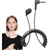 Generisch Auricolari a molla singola, con jack da 3,5 mm, per un sonno laterale | punte in silicone ultra spesse per un uso confortevole. Ricevitore compatibile con MP3