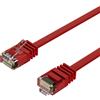 Kabelbude.eu Cavo patch cavo piatto U/UTP cat. 6 slim rosso 10m
