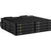 Icy Dock MB998V4P-B, alloggiamento per SSD, 2,5", U.2, 64 Gbit/s, nero