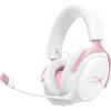 HyperX Cloud III S - cuffie da gioco wireless (bianco/rosa), Bianco; Rosa, Cina, Circondanti le orecchie, Chiusi, 115 mm, 210 mm