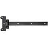 Alberts 307004 Bandella a cerniera, con spina pressata, vernice ad immersione nera, bandella 291 x 30 mm, cerniera 115 x 45 mm