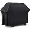 Muvkeesa Copertura per barbecue 210D Oxford resistente alle intemperie 145x61x117 cm | Copertura universale per barbecue e protezione UV | Telo impermeabile per barbecue a gas
