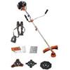 Timberpro Decespugliatore 2-in-1 a benzina 52 cc, potenza 3.0 cv, 3x figlio tagliato 2.4 mm + lame.