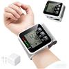 Gobesty Misuratore di pressione sanguigna da polso, macchina digitale per la pressione sanguigna con ampio display LCD, custodia e polsino regolabile, tensiometro per frequenza cardiaca per uso domestico e in