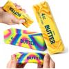 JoyLife Butter Squishy Set da 2, Squishy a Forma di Burro Arcobaleno a Ritorno Lento in Schiuma PU, Fidget Toy Sensoriale Antistress per Bambini e Adulti
