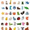 ZhouWei 42 Pezzi Stile Casuale Mini Animali in Resina | Mini Figurine Ornamenti Animaletti Bambini Pupazzetti Piccoli Animali in Miniatura, per Bambole Acquario Artigianato DIY