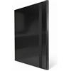 Euro-Cart Cartellina Portadocumenti con Elastico Piatto 1 Pezzo Dorso 1,5cm Cartellina 3 Lembi Rigida con Elastico in Cartone Plastificato Lucido per Ufficio, Scuola o Studio Made in Italy Nero