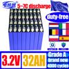 DIANKAISHOU Nuova Batteria LiFePO4 Grado A 3.2V 32Ah al Litio Ferro Fosfato per Modifiche Moto e Ricarica Batterie Fai-da-te 12V 24V 48V
