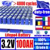 DIANKAISHOU Batteria Ricaricabile LiFePO4 3.2V 100AH 105AH ad Alta Potenza per Utensili Elettrici, Cella Solare al Litio Ferro Fosfato 12V 24V Spedizione Gratuita