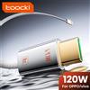 Toocki Cavo USB tipo C da 120 W per OPPO Supervooc 2.0 Vivo Super FlashCharge Cavo dati Cavo veloce di tipo C per iPhone Xiaomi Samsung