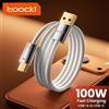 Toocki 100W USB Tipo C Cavo Zin Alloy 5A Cavo di ricarica rapida per iPhone 17 16 Samsung S25 S24 Xiaomi Huawei OPPO Oneplus