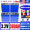 DIANKAISHOU Nuova Batteria Originale LiFePO4 3.2V 360AH 2026 per Fai-da-te 12V 24V 48V, Grado A 3C, Batteria Ricaricabile al Litio Ferro Fosfato per Camper ed Elettriche (RV/EV)