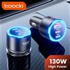 toocki Caricatore da auto Toocki USB Type C PD 100W PD4.0 PPS SFC3.0 Ricarica rapida per iPhone 18 17 Samsung S26 Xiaomi Huawei OPPO Realme Redmi
