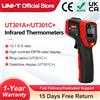 UNI-T Termometro laser a infrarossi senza contatto Schermo a colori HD Misurazione della temperatura industriale UT301A+ UT301C+ Pistola IR UT303C+