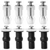Brelet 8 Pezzi Fissaggi WC Sedile, Accessori per Sedile WC. Fissaggio Vite per Sedile WC.Set di Fissaggio Viti per Sedile WC, Fissaggio Dado di Gomma per Fissare Tavoletta WC,Fissaggio Tavoletta WC