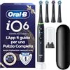 Oral-B Spazzolino Elettrico iO6 | Edizione Natale | Nero | | 4 Testine | Custodia | 1 Spazzolino