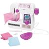 ColorBaby My Home - Macchina da cucire per bambini, con luce, ago con protezione a pedale, include tessuti rosa e blu, giochi da cucito, giocattoli educativi 3 anni (39552)