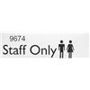 Artibetter Staff Only Adesivo Per Porta Interna Etichetta Autoadesiva | Rimovibile E Riutilizzabile, Bagno Ufficio Ristorante Magazzino Scuola