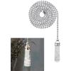 Nexbrill per cristallo Ciondolo Cord 90 centimetri per Bagno Light Pull per | 30,5 cm di lunghezza, 6 cm per ciondolo in cristallo, si adatta ai meccanismi standard di sciacquone, facile da installare
