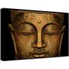 canvashop Quadri Etnici Buddha Arte Spirituale Orientale Statua 100x70 cm | Quadro Moderno Soggiorno, Stampe da Parete, su Tela Canvas