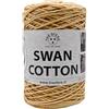 FILATI TRE SFERE Cordino SWAN COTTON (2508 - Miele), filato per borse, cappelli, cestini, sottopiatti, pochette composizione 70% cotone riciclato 30% poliestere, Bobina 250 Grammi 250 metri
