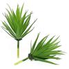 Forever bene Set di 2 Piante Artificiali di Agave 18cm - Inserti di Piante Finte per Interno ed Esterno - Decorazione per Casa, Bagno e Ufficio - Senza Vaso (Verde - Primavera)
