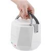 Gsycle Fornello di Riso 24V 140W 1,6 L, fornello Elettrico Instapot Fornello di Riso Multifunzionale Portatile per Camion, 18 * 18,1 * 15,6 cm (White)