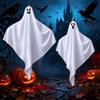 RUAVOEY 2 Pezzi Fantasma Halloween da Appendere, Halloween Decorazioni Fantasma, halloween Decorazioni Horror Esterno per Anteriore Yard Giardino