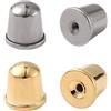 Beebeecraft 60 pz 2 Colori Viti Posteriori per Orecchini per Perno Filettato 20G Placcato Oro 18K 316L Acciaio Chirurgico Inossidabile Sicuro per Orecchini A Perno di Diamante